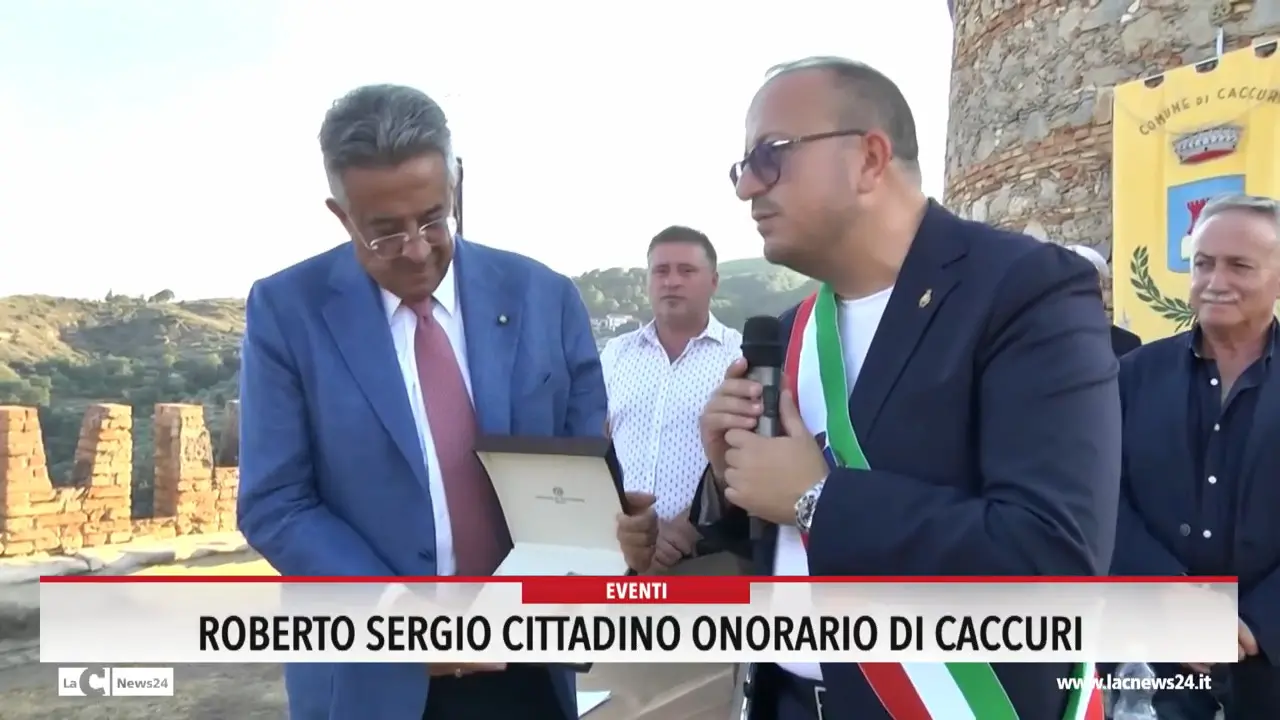 Roberto Sergio cittadino onorario di Caccuri