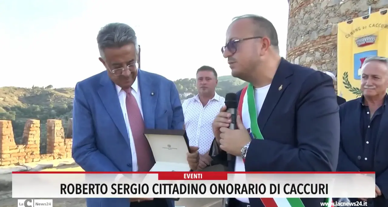 Roberto Sergio cittadino onorario di Caccuri