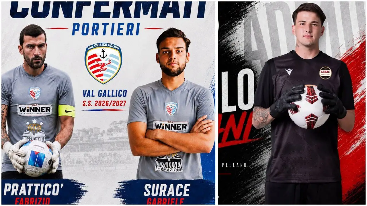 Dilettanti, è anche il calciomercato dei portieri: Toani firma per l'Admo Pro Pellaro, il Val Gallico blindata la porta\n