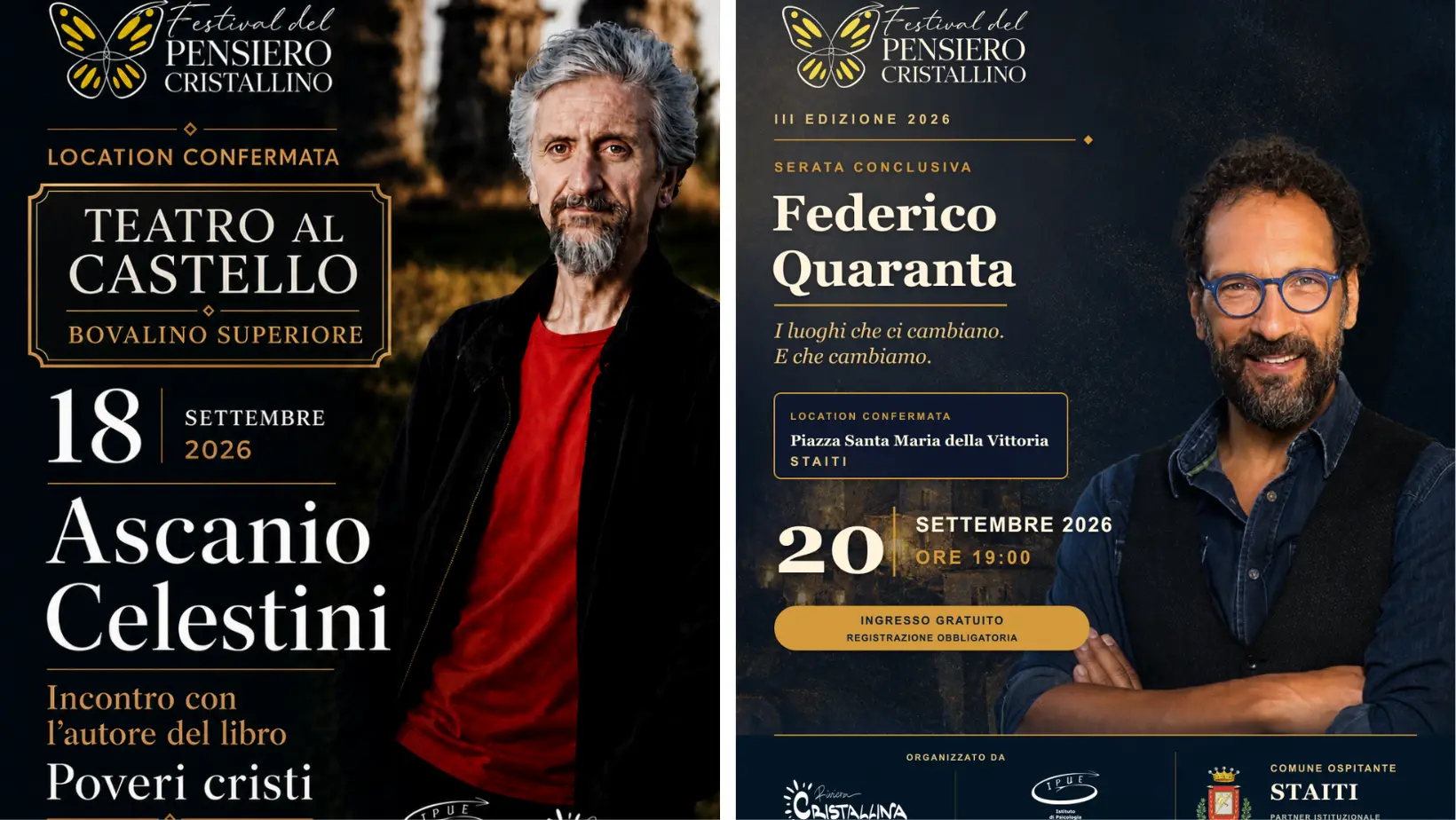 Festival del pensiero cristallino, a Bovalino e Staiti arrivano Ascanio Celestini e Federico Quaranta\n