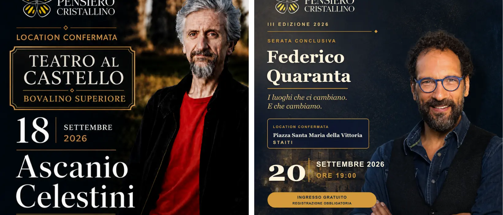 Festival del pensiero cristallino, a Bovalino e Staiti arrivano Ascanio Celestini e Federico Quaranta\n