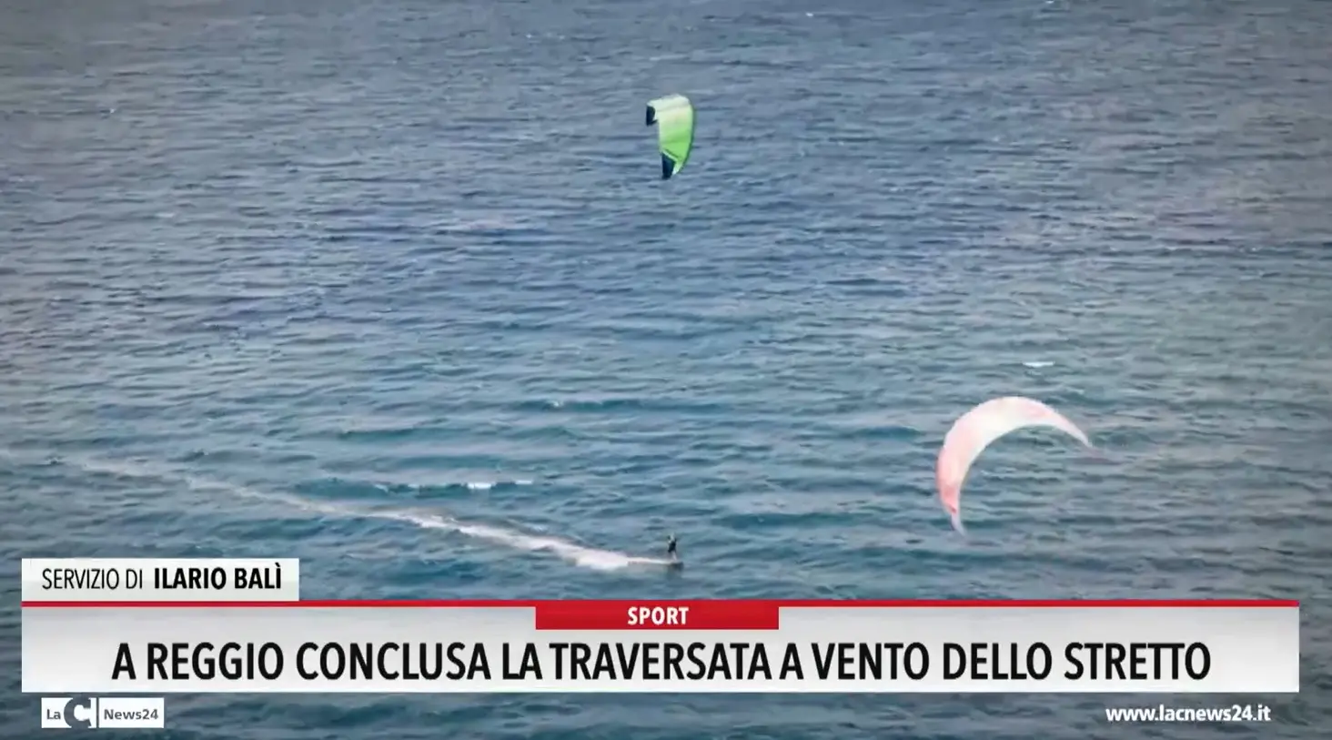 A Reggio conclusa la traversata a vento dello Stretto