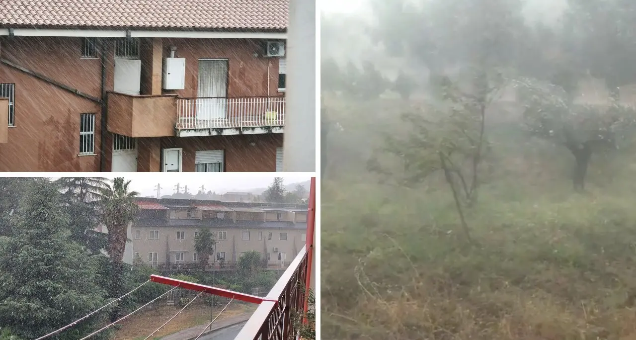 Temporali\u00A0di calore nel Catanzarese: a Lamezia\u00A0strade allagate dopo un’ora di pioggia intensa\n