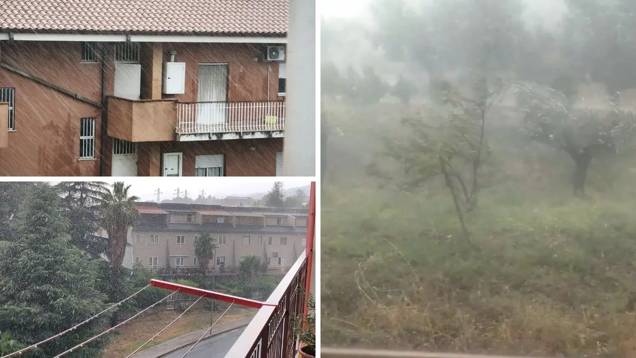 Temporali\u00A0di calore nel Catanzarese: a Lamezia\u00A0strade allagate dopo un’ora di pioggia intensa\n