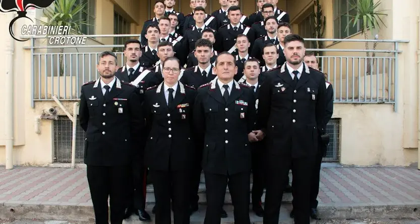 A Crotone presentanti 24 nuovi carabinieri: andranno a rafforzare i reparti della provincia\n