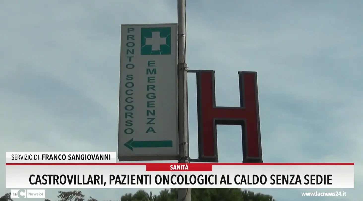 Castrovillari, pazienti oncologici al caldo senza sedie