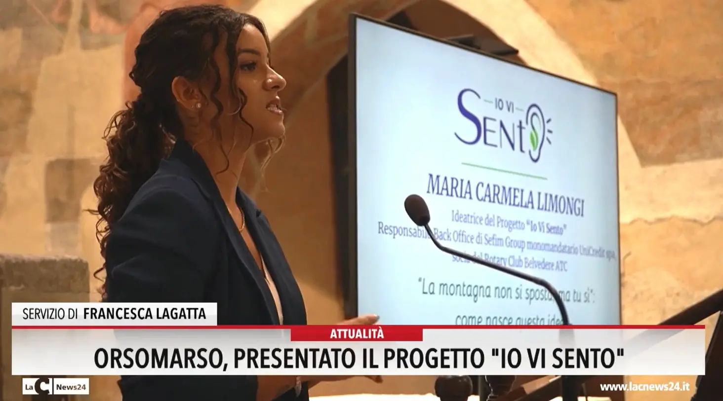 Orsomarso Presentato il progetto Io vi sento