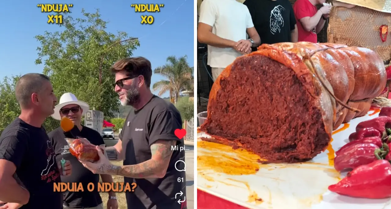 Buonissima, ma come si dice: ‘nduia o ‘nduja? Il sondaggio tra le strade di Spilinga del food influencer Vittorio Gucci\u00A0\n