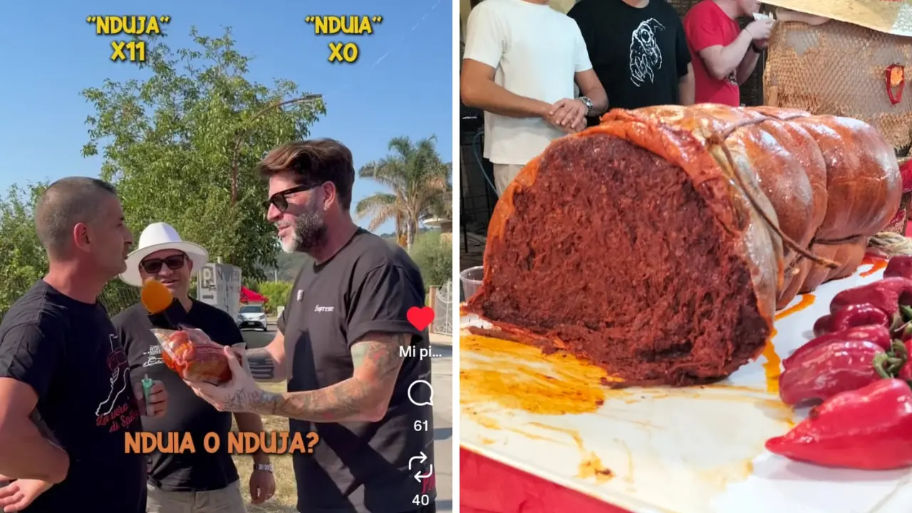 Buonissima, ma come si dice: ‘nduia o ‘nduja? Il sondaggio tra le strade di Spilinga del food influencer Vittorio Gucci\u00A0\n