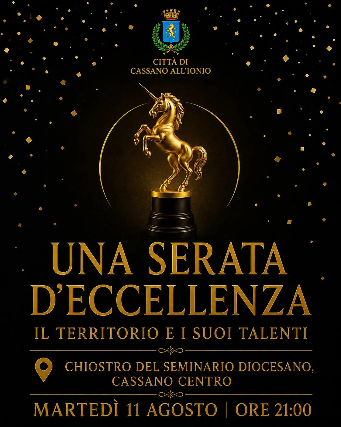 \"Una Serata d’Eccellenza\": a Cassano all’Ionio un appuntamento per valorizzare i diversi talenti della comunità