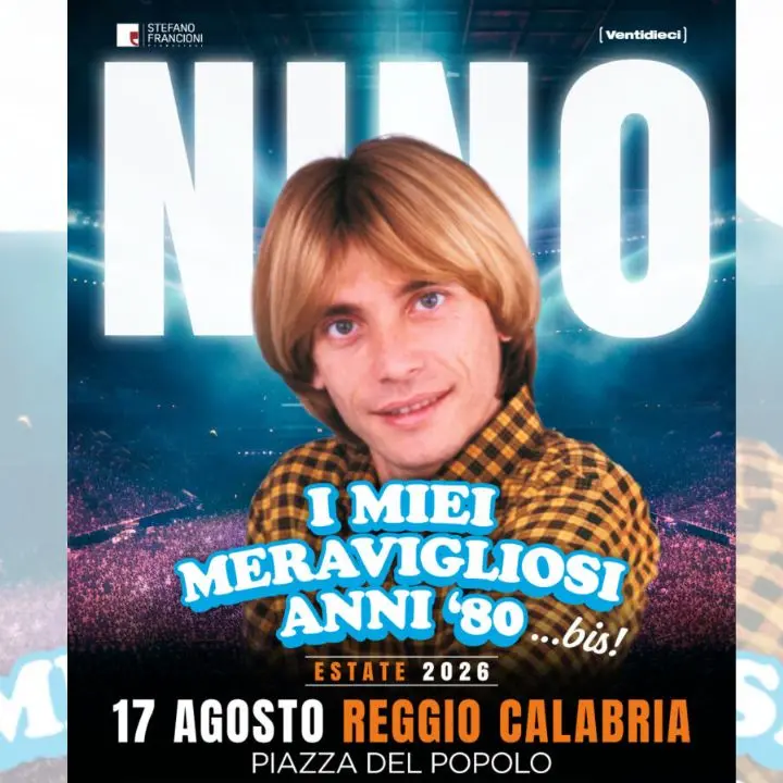 Nino D’Angelo celebra 50 anni di carriera: doppia tappa a Reggio Calabria e Diamante\n