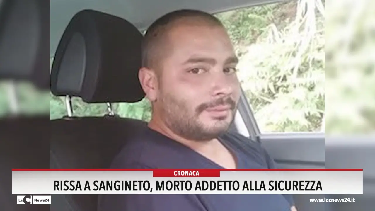 Rissa a Sangineto, morto addetto alla sicurezza