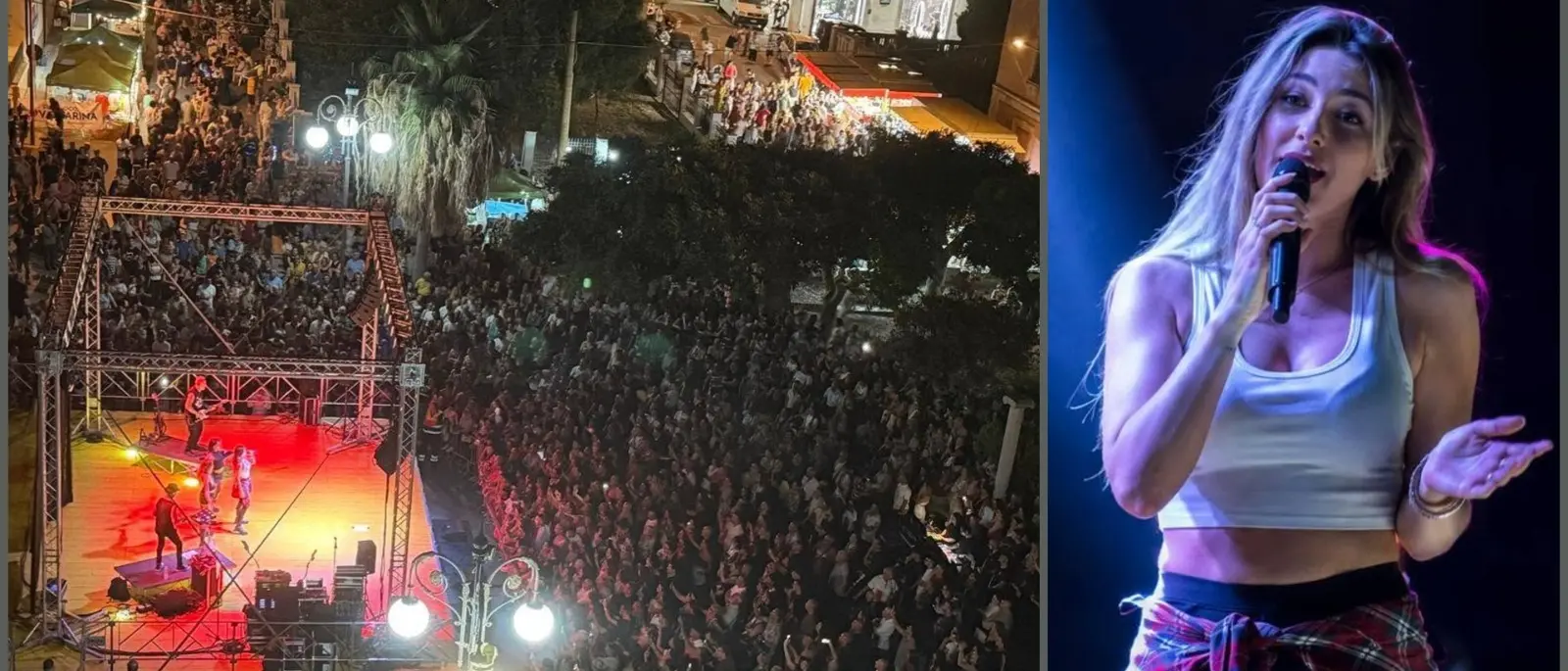 Anna Tatangelo conquista Bova Marina, migliaia in piazza per il gran finale della Festa della Madonna del Mare\n