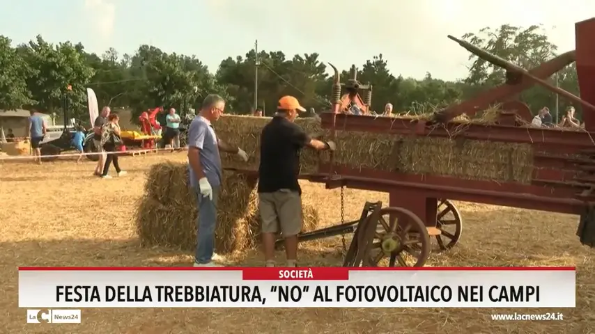 Festa della trebbiatura, no al fotovoltaico nei campi
