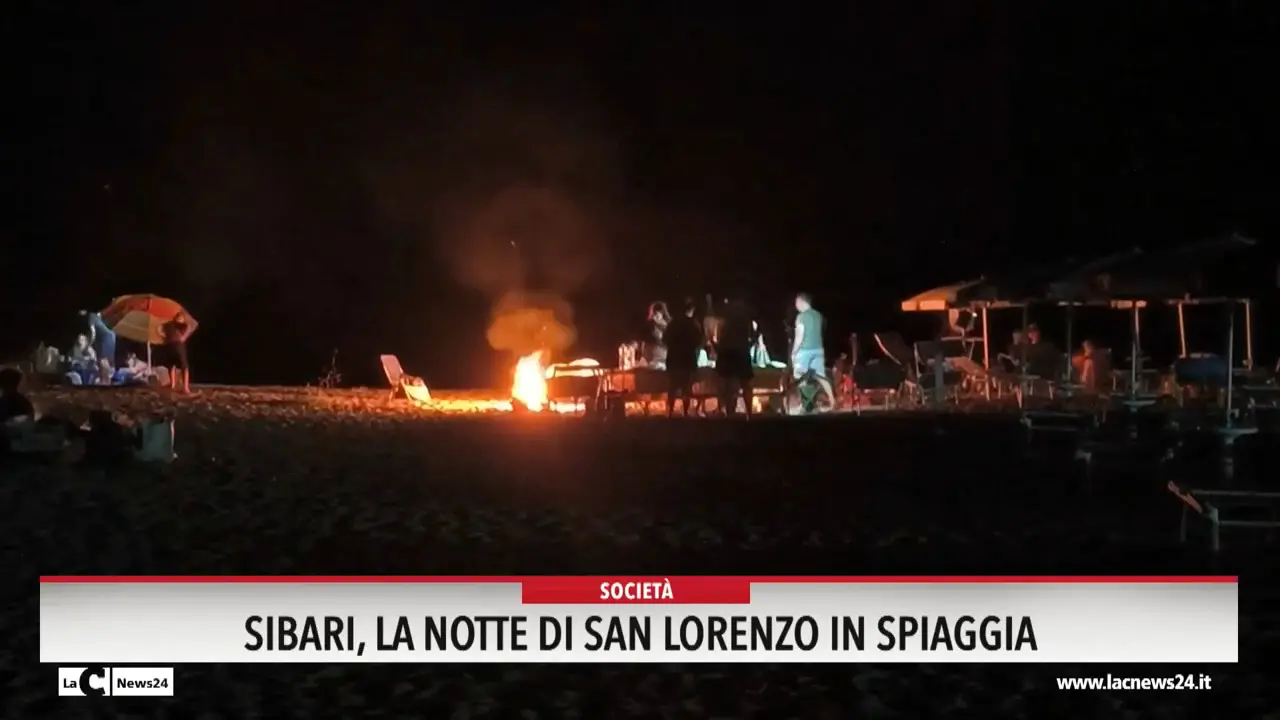 Sibari, la notte di San Lorenzo in spiaggia