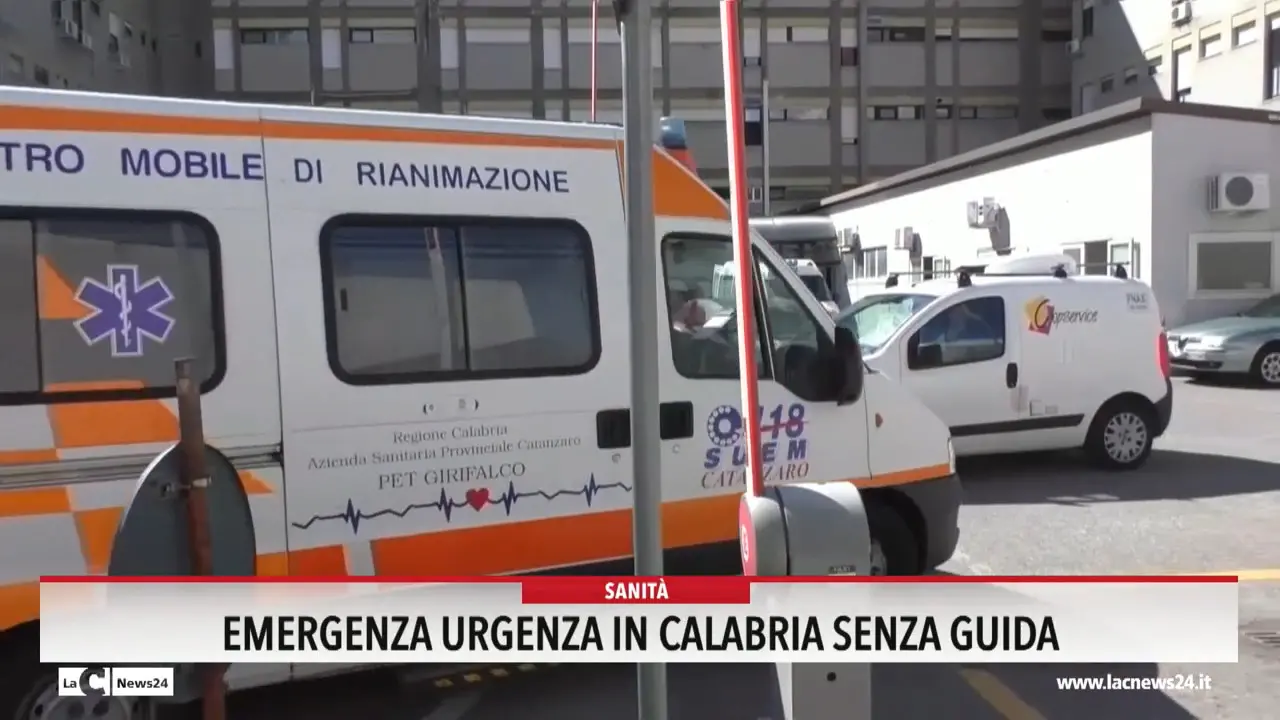 Emergenza urgenza in Calabria senza guida