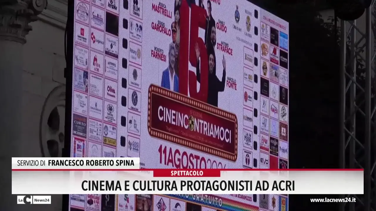 Cinema e cultura protagonisti ad Acri