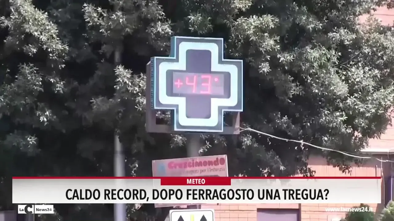 Caldo record, dopo Ferragosto una tregua