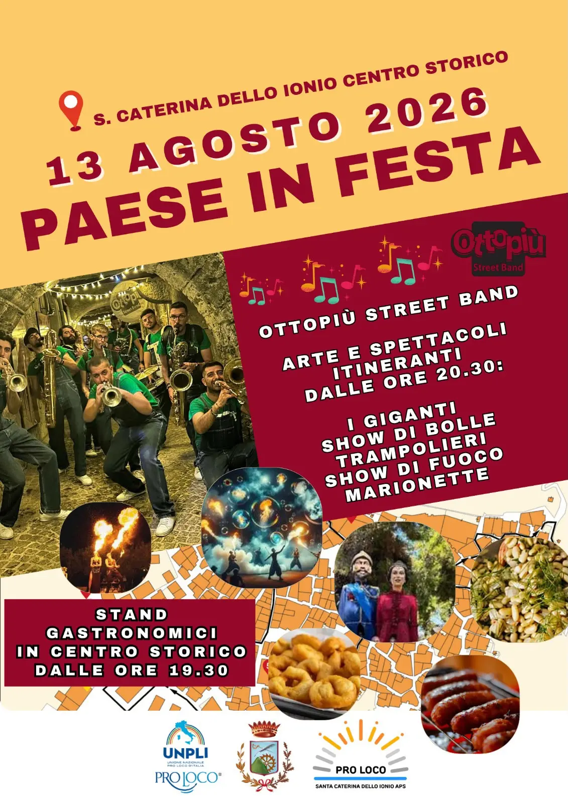 A Santa Caterina Ionio tutto pronto per “Paese in festa”: sapori e musica nel borgo\n