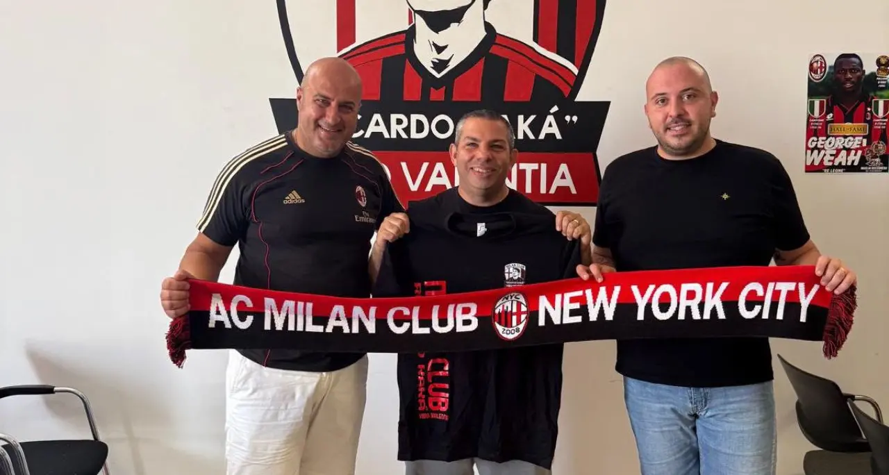 Fede rossonera senza confini: ufficiale il gemellaggio tra il Milan Club Vibo e il Milan Club New York City\n