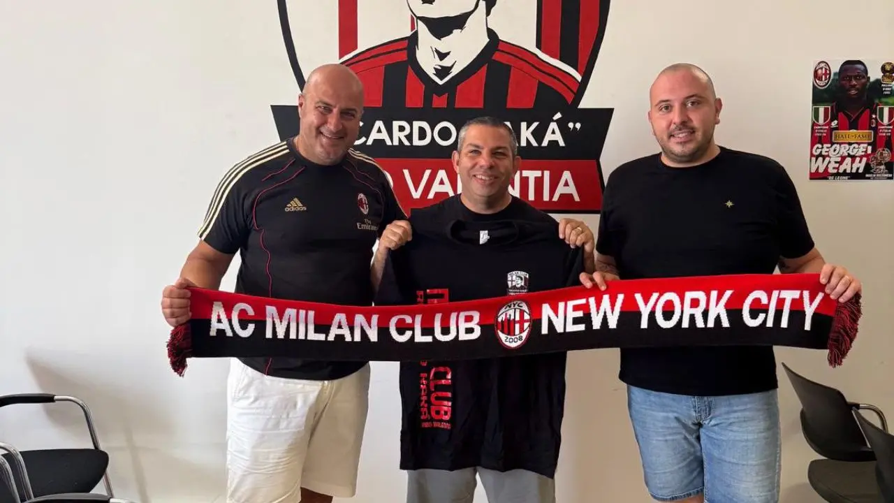Fede rossonera senza confini: ufficiale il gemellaggio tra il Milan Club Vibo e il Milan Club New York City\n