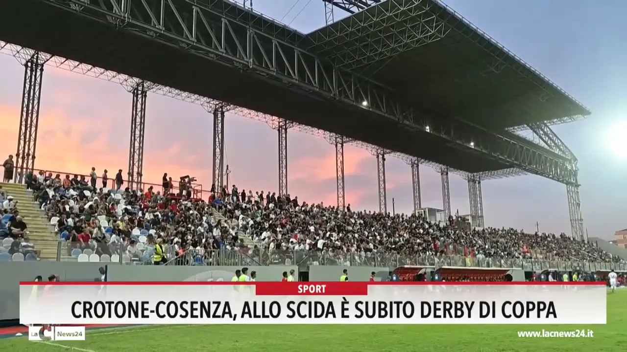 Crotone-Cosenza, allo \"Scida\" è subito derby di coppa