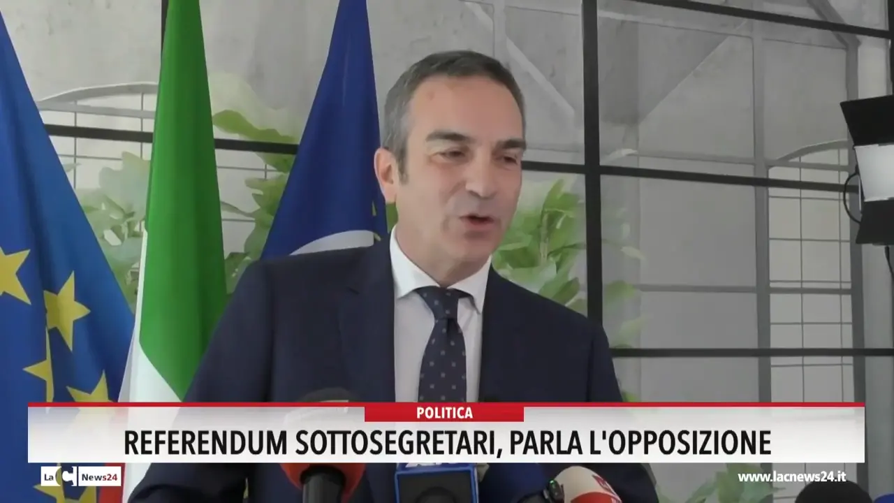Referendum sottosegretari, parla l'opposizione