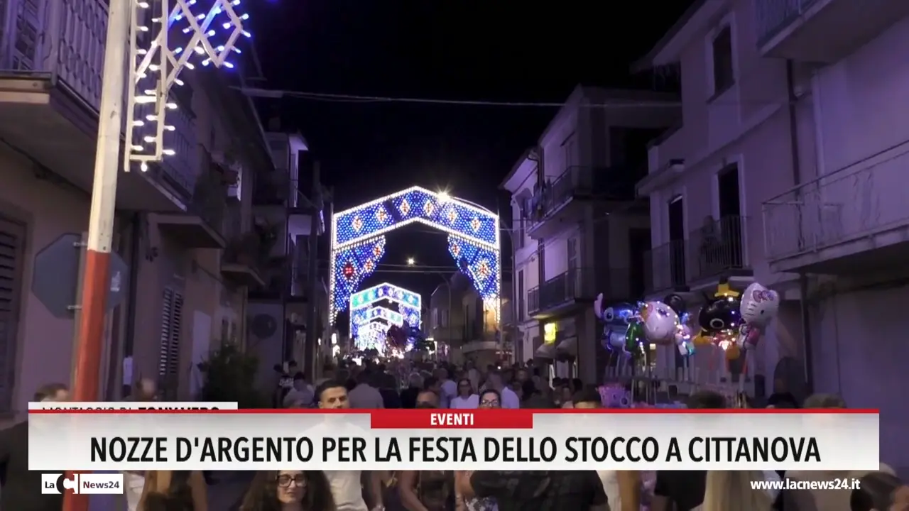 Nozze d'argento per la festa dello stocco a Cittanova
