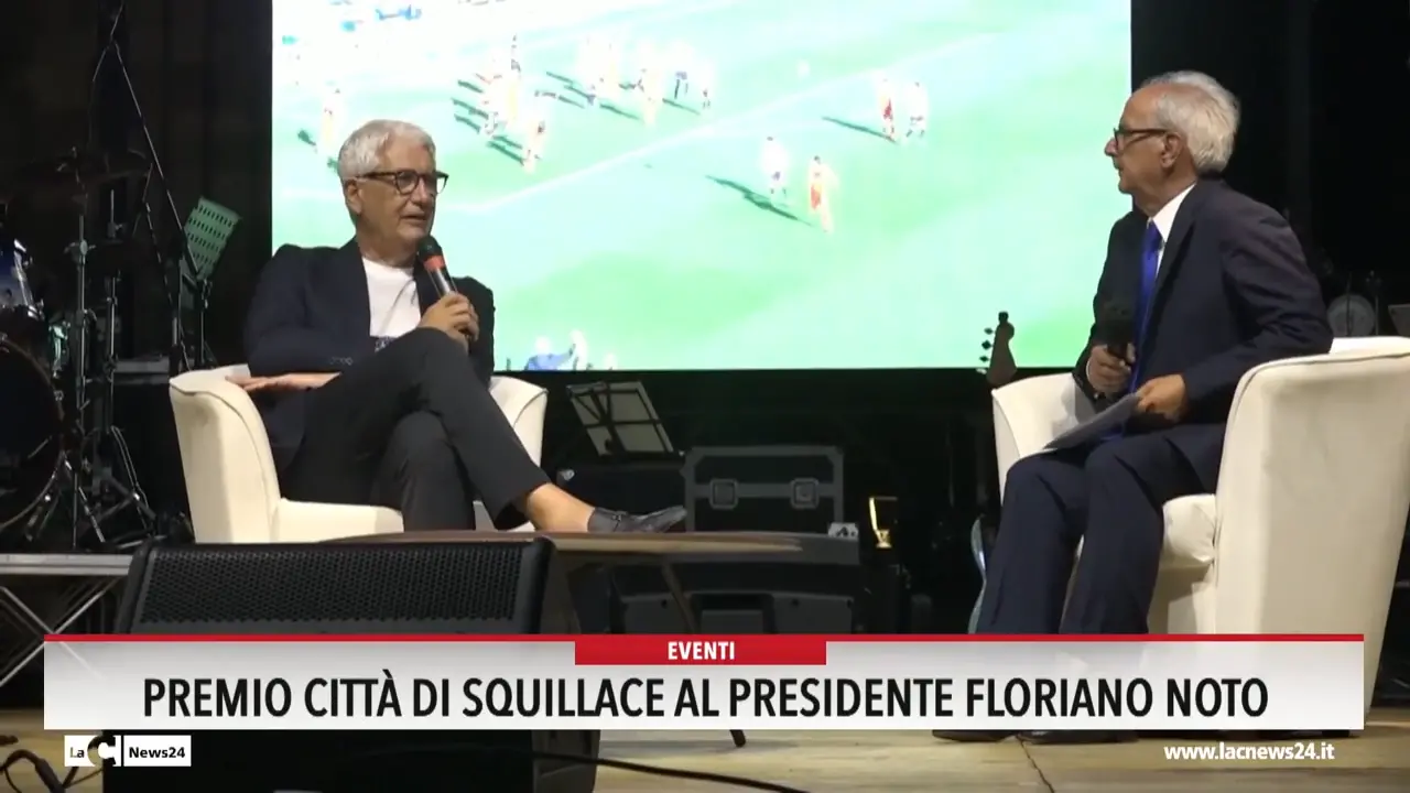 Premio città di Squillace al presidente Floriano Noto