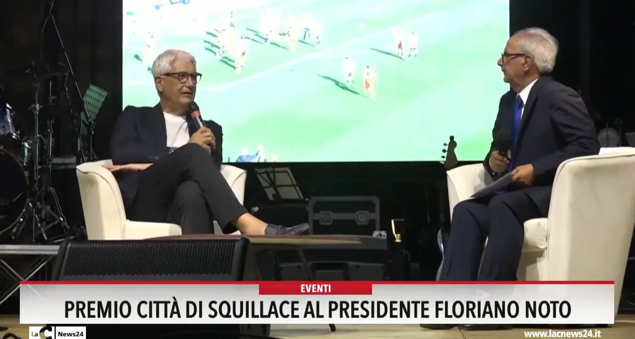 Premio città di Squillace al presidente Floriano Noto