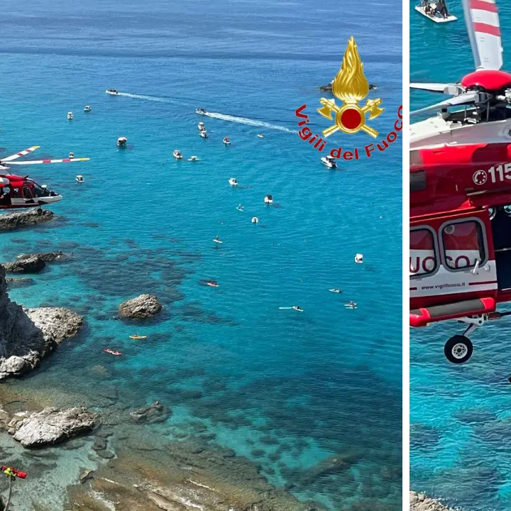 <p>Capo Vaticano, si sporge per un selfie e precipita: recuperato dai vigili del fuoco con l’ausilio dell’elicottero</p>