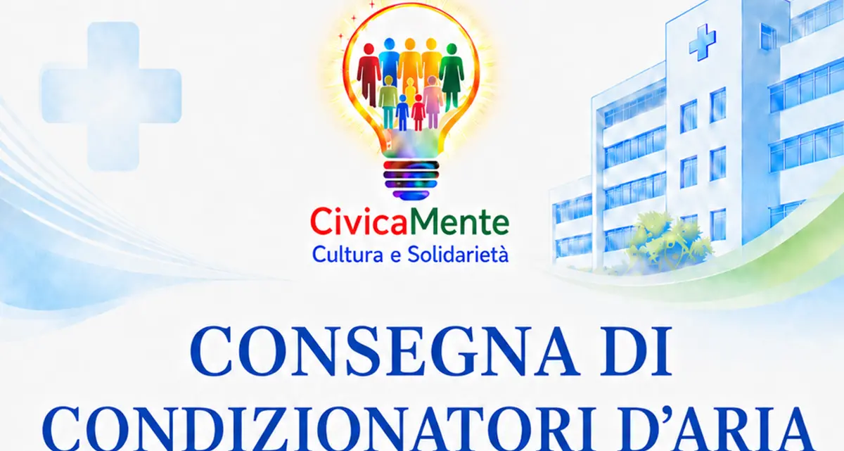 Ospedale di Polistena, l’associazione CivicaMente Cultura e Solidarietà dona\u00A0condizionatori d'aria\n