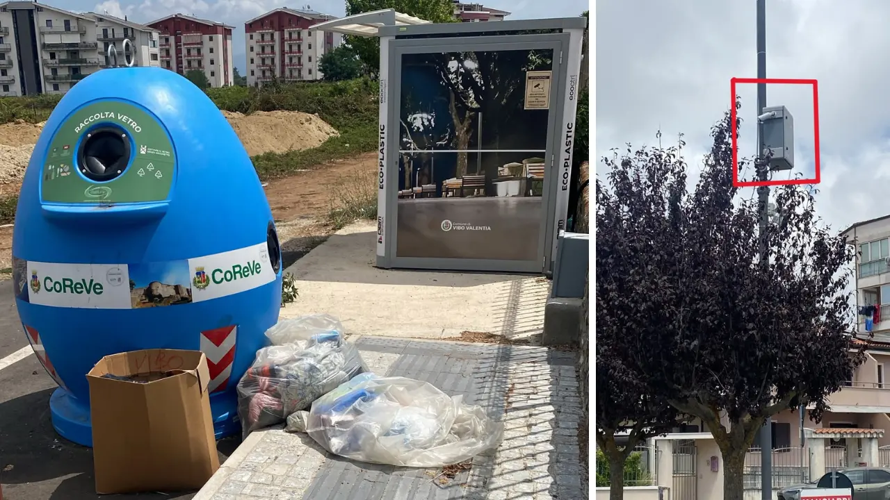 Vibo, abbandonano rifiuti al Parco urbano ma vengono scoperti: decisivi i controlli nelle buste e le telecamere\n