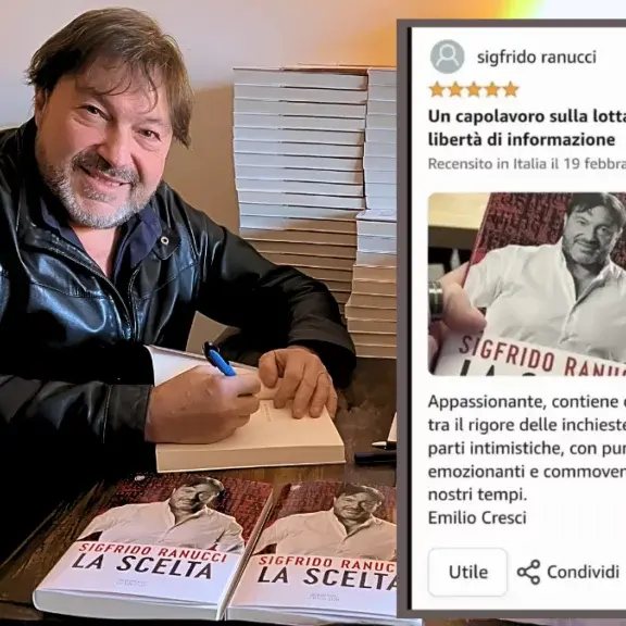<p>L’irresistibile fascino di Sigfrido per Ranucci: il suo libro «un capolavoro» su Amazon, ma è un’autorecensione</p>