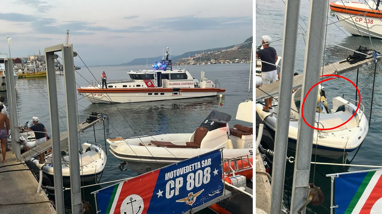 Tragedia a Vibo Marina, scontro tra un gommone e una barca nel porto: muore un giovane, altri due feriti\n