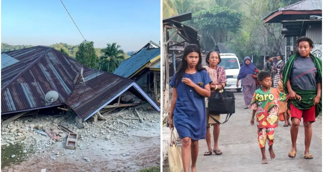 Violento terremoto di magnitudo 7.7 in Indonesia: allerta tsunami e almeno 20 morti, evacuazioni nell’isola di\u00A0Flores\n