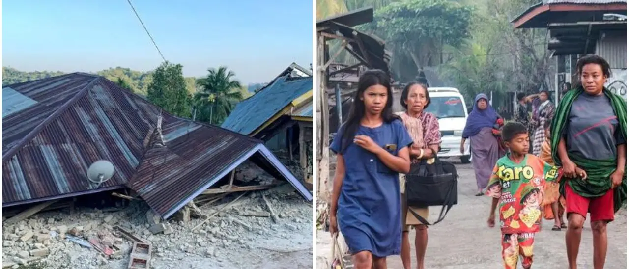 Violento terremoto di magnitudo 7.7 in Indonesia: allerta tsunami e almeno 20 morti, evacuazioni nell’isola di\u00A0Flores\n