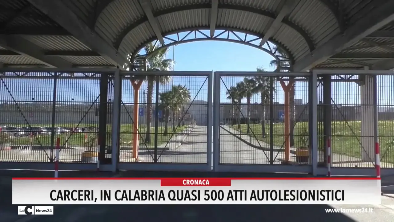 Carceri in Calabria, quasi 500 atti autolesionistici