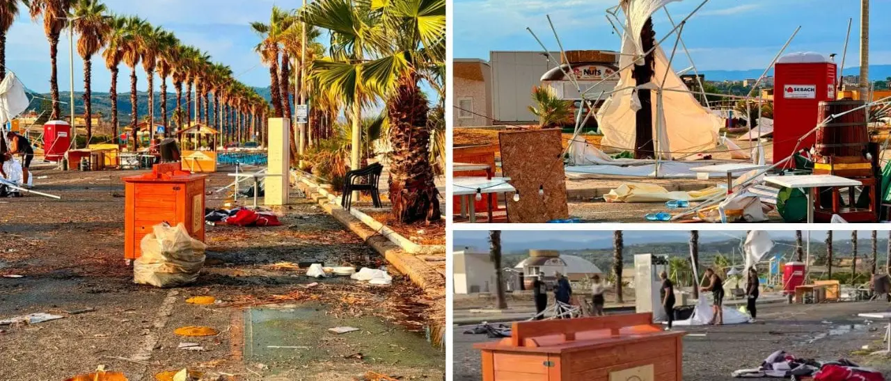 Maltempo a Gioia Tauro, devastazione allo \"Struncatura Village\". Gli organizzatori: «Non ci arrendiamo»\n