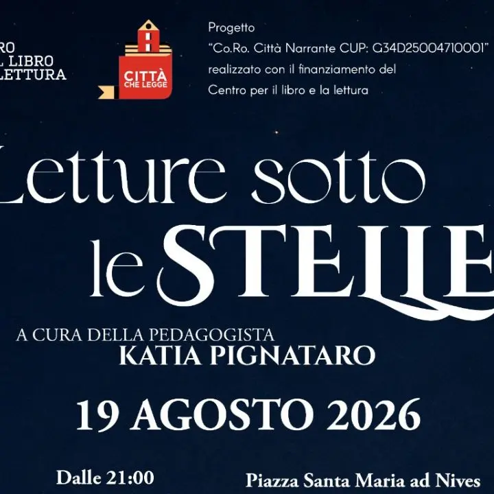 Letture sotto le stelle a Schiavonea, storie in piazza per i bambini\n