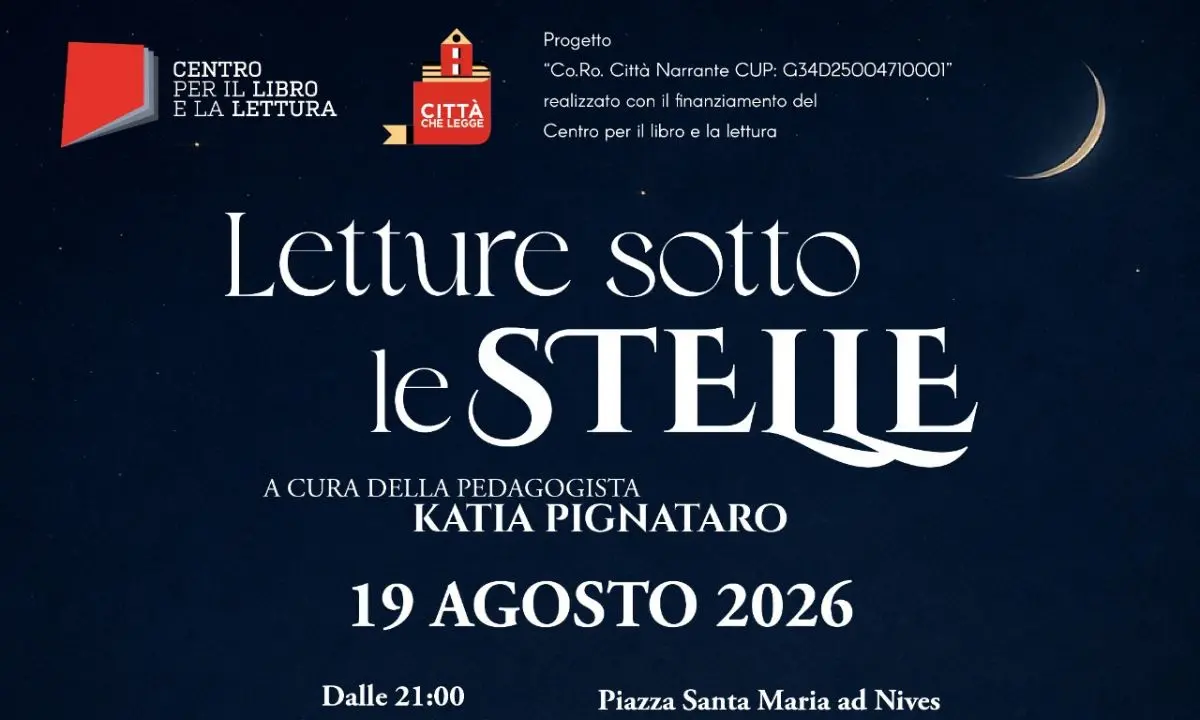 Letture sotto le stelle a Schiavonea, storie in piazza per i bambini\n
