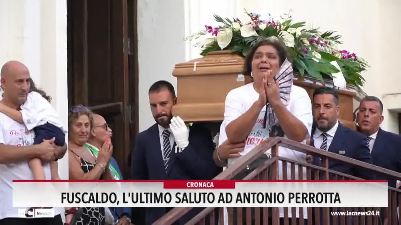 Fuscaldo, l'ultimo saluto ad Antonio Perrotta
