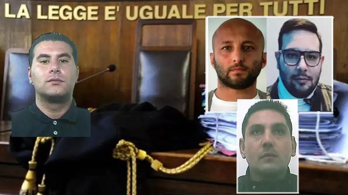 <p>In foto a sinistra Francesco Antonio Pardea, a destra Domenico Macrì, Michele Manco e in basso Salvatore Morelli</p>\\n