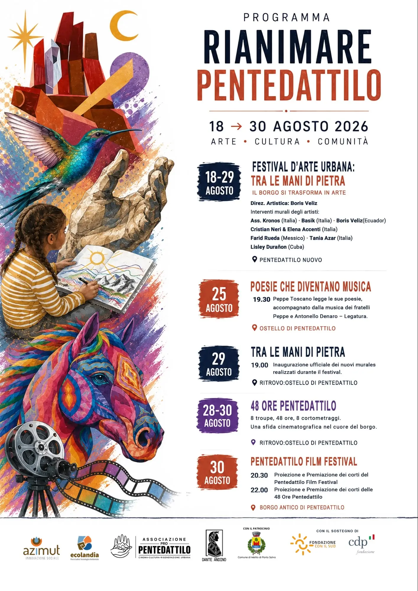 Rianimare Pentedattilo: da oggi l’arte accende il borgo\n