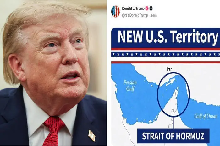 Iran-Usa, il nuovo messaggio di Trump: «Hormuz è un nuovo territorio americano». Teheran:\u00A0«Solo illusioni»\n