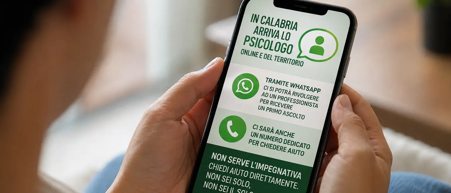 Psicologo online e del territorio, la novità annunciata da Occhiuto: «In Calabria da settembre»\n