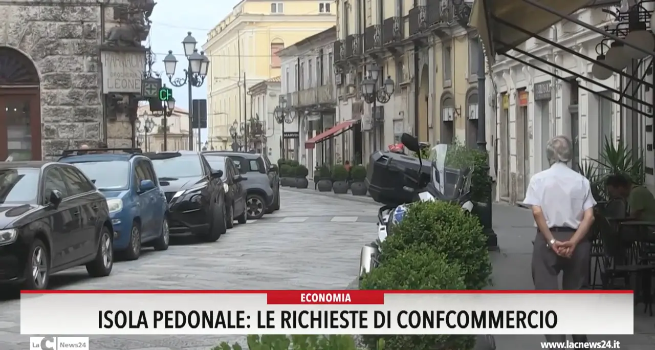 Isola pedonale: le richieste di Confcommercio