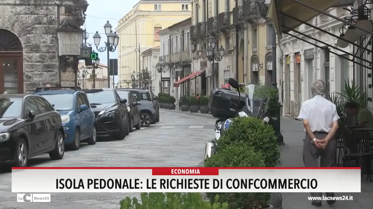 Isola pedonale: le richieste di Confcommercio