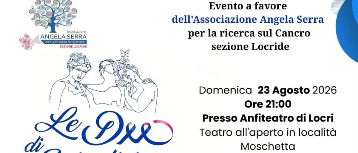 L’Arte della Rinascita dalla Malattia, il\u00A023 agosto a Locri le\u00A0Dee di Epizefiri a favore dell’associazione “Angela Serra”\n\n\n