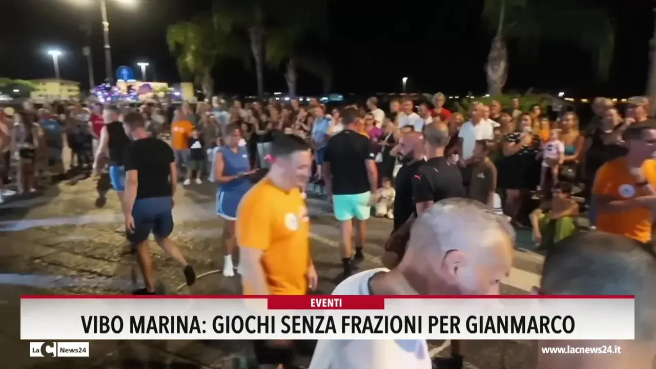 Vibo Marina, giochi senza frazioni per Gianmarco